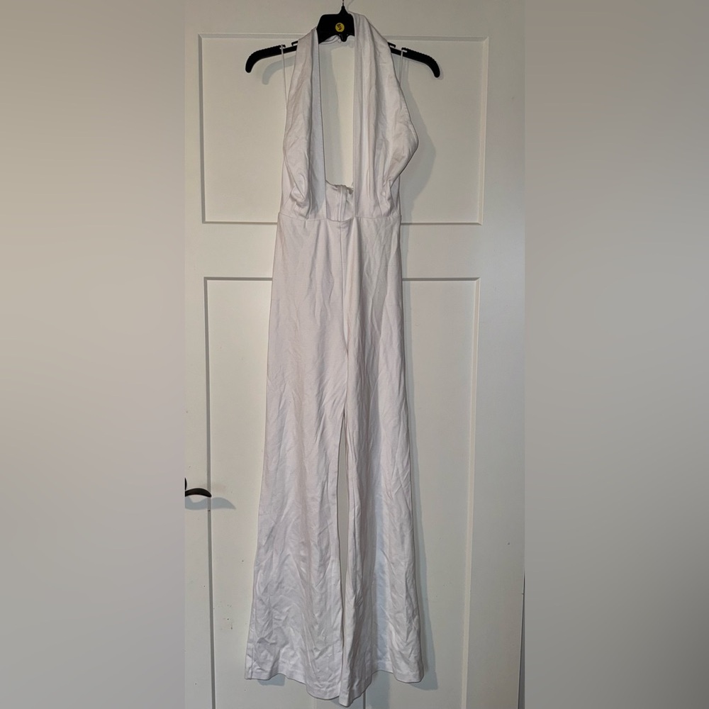 Amanda Uprichard White Crossneck Jumpsuit Small - Picture 5 of 5